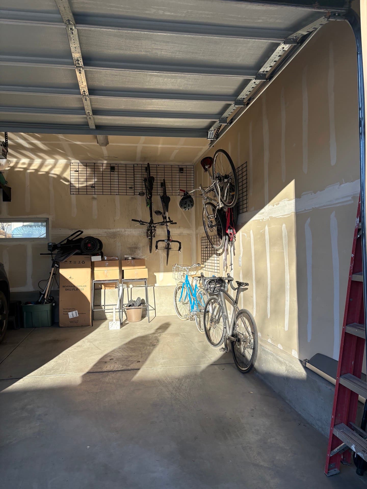A garage packed with items that have resale value